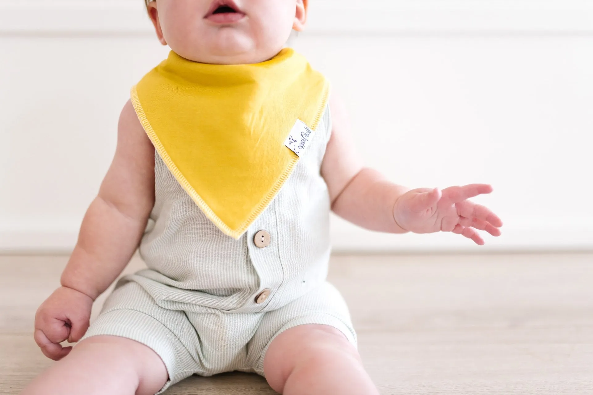 Copper Pearl Stone Bandana Bib Set