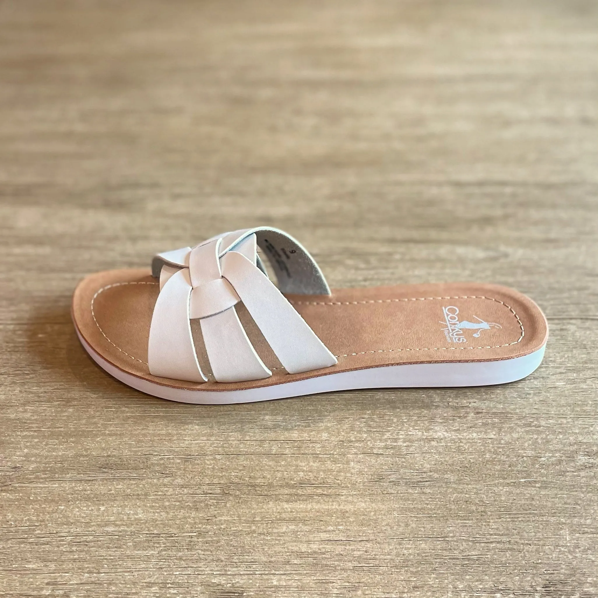 Corky's Rouge Sandal in White