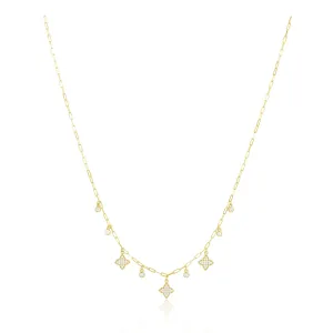 CZ CHARM NECKALCE