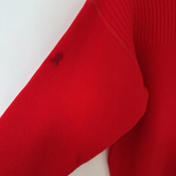 Demetre Vintage 80's Red Virgin Wool Turtleneck Ski Sweater