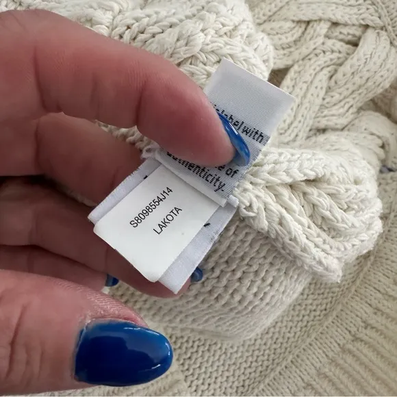 Diane Von Furstenberg Cable Knit Cotton Sweater