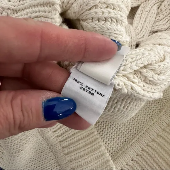 Diane Von Furstenberg Cable Knit Cotton Sweater