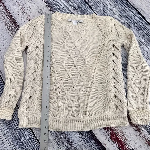Diane Von Furstenberg Cable Knit Cotton Sweater