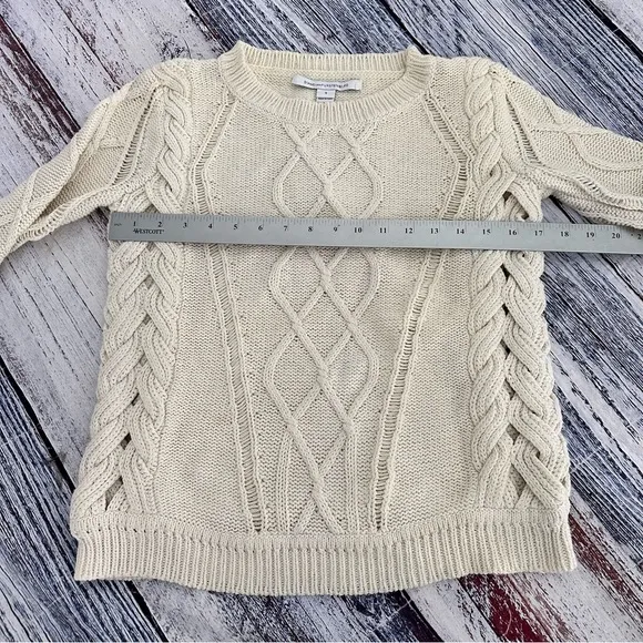 Diane Von Furstenberg Cable Knit Cotton Sweater