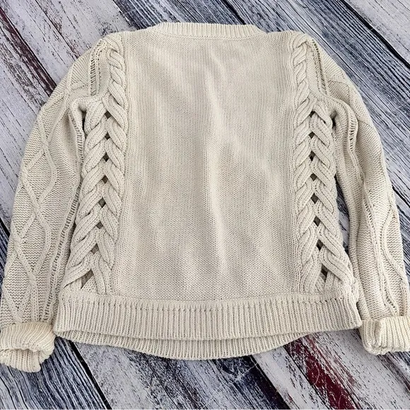 Diane Von Furstenberg Cable Knit Cotton Sweater