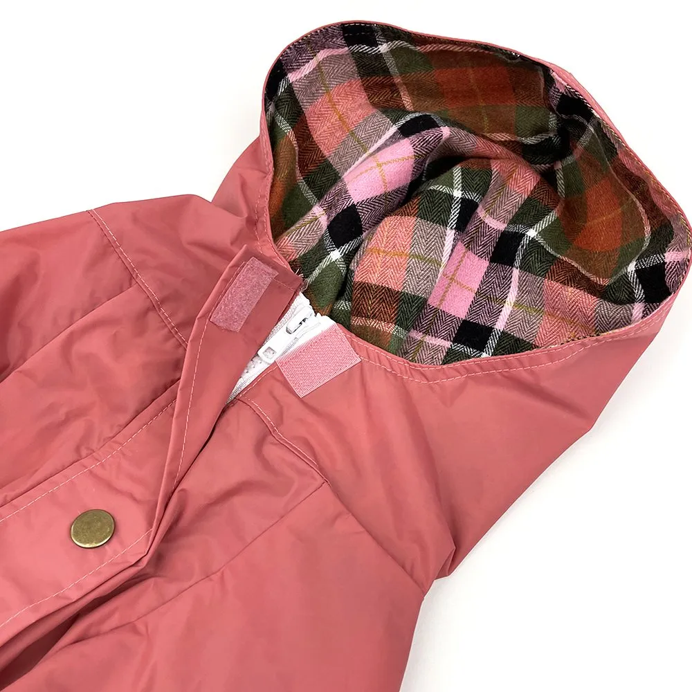 Dog Rain Jacket in Dusty Rose