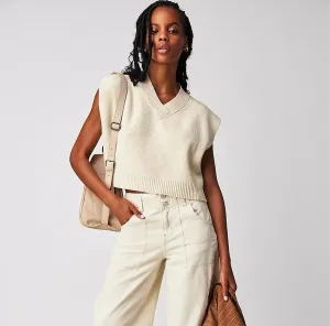 EASY STREET VEST-CREAM