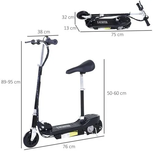 Electric Scooter for Kids – Dual Battery & Foldable with Adjustable Seat