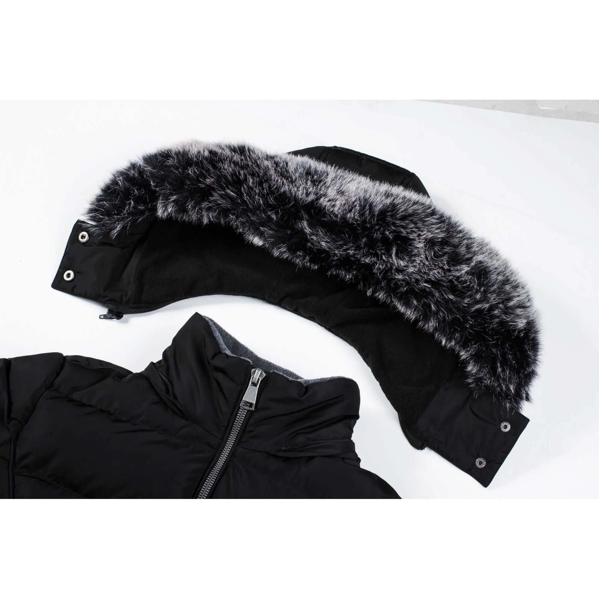 ELORA Women’s Winter Puffer Coat - Cozy Polar Fleece Lining & Detachable Hood