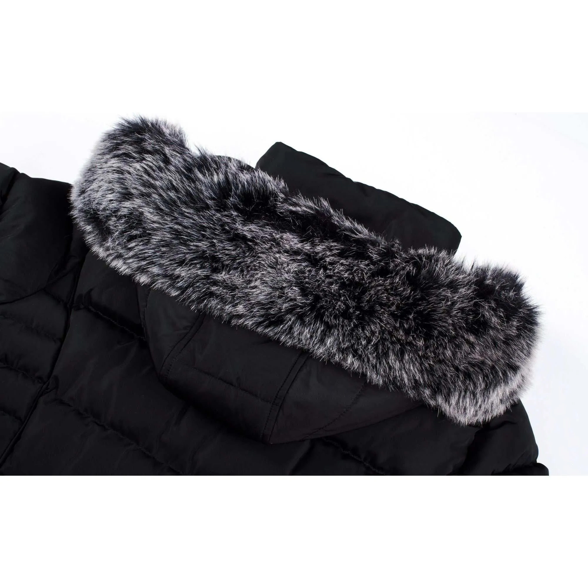 ELORA Women’s Winter Puffer Coat - Cozy Polar Fleece Lining & Detachable Hood