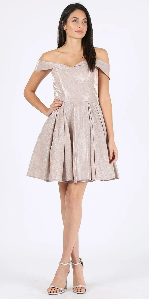 Eureka 9829 Off the Shoulder Short Dress