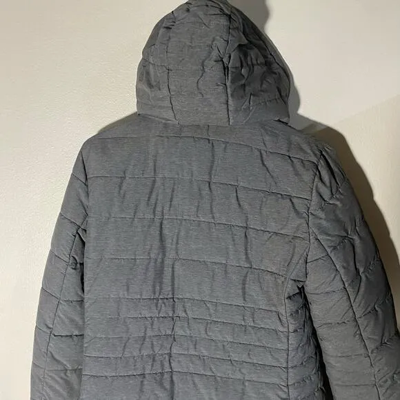 Express woman’s long puffer coat,  small, winter coat, puffer coat