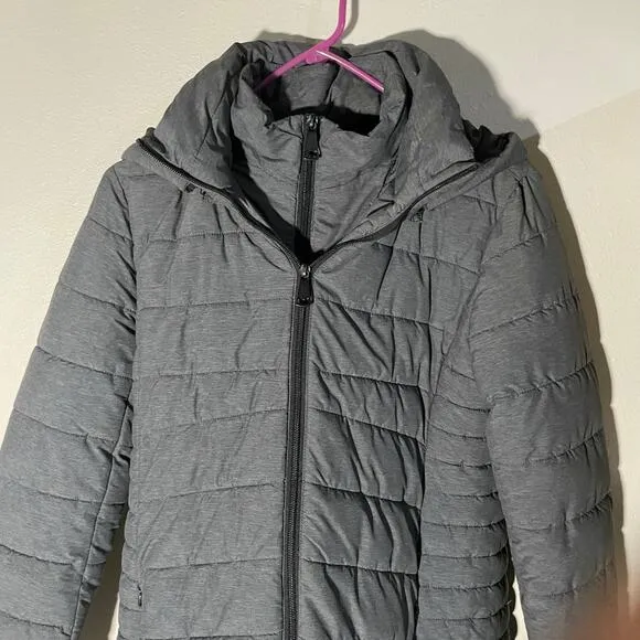Express woman’s long puffer coat,  small, winter coat, puffer coat