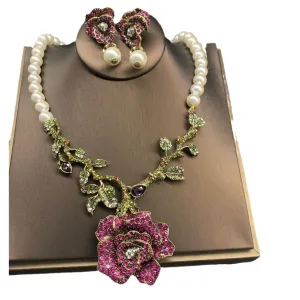 Fashion vintage  necklace earrings set