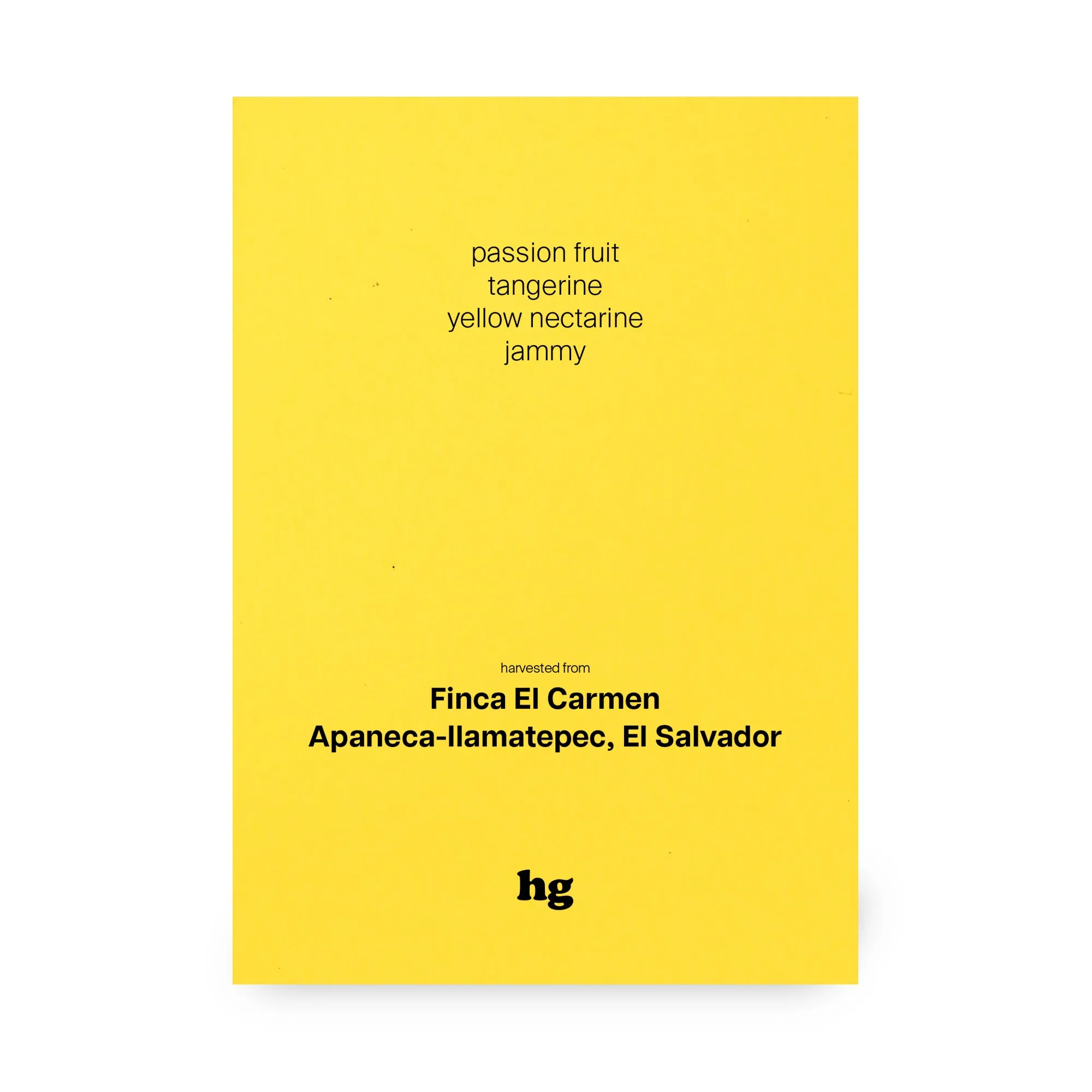 Finca El Carmen, Yellow Bourbon, Anaerobic Natural, El Salvador