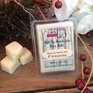 Fireside Wax Melts | Soy Beeswax Blend Fragrant Tarts |
