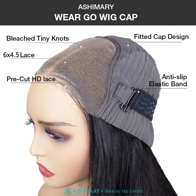 Flash Sale 6x4.5 Pre Cut Lace Closure Kinky Straight Wig Human Hair