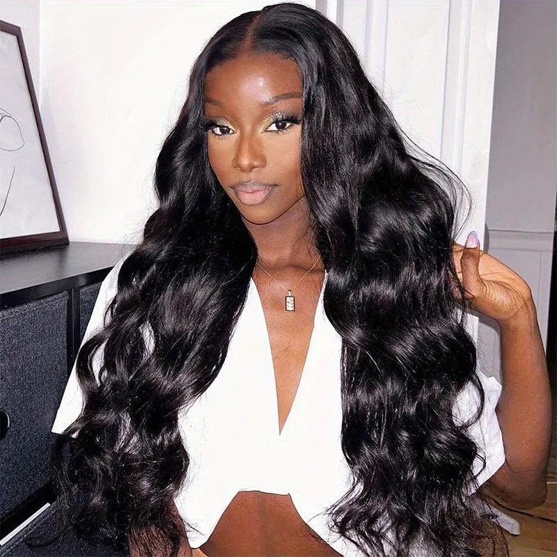Flash Sale Body Wave 6x4.5 Lace Closure Wig 3D Bouncy Body Wave Natural Color 180% Density
