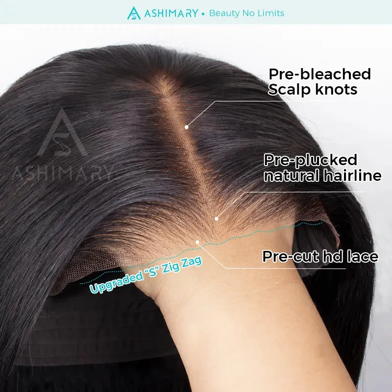 Flash Sale Kinky Curly 6x4.5 Pre-Cut Transparent Lace Closure Wig Glueless Ready To Go Human Hair Wig