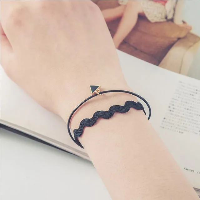 Free shipping Vintage flower lace water drop bracelets & bangles wrist handmade accessories Gothic jewelry bracelets accessory
