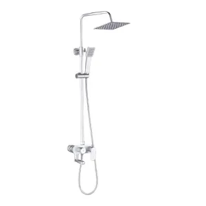 Frencia Chrome Wall Mounted Three-Function Rain Shower Set