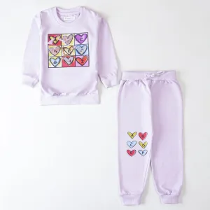 Girls Printed Full Sleeve Suit