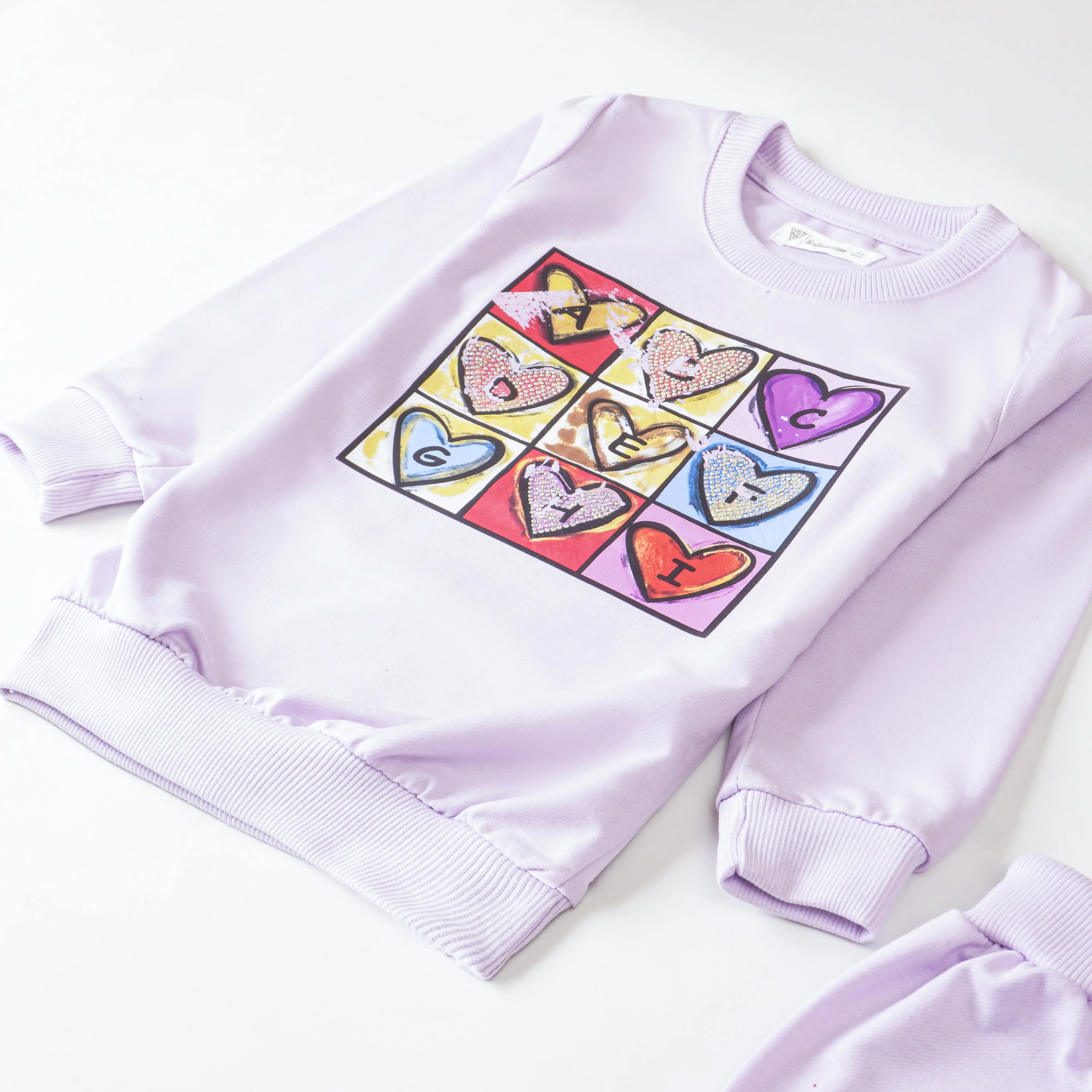 Girls Printed Full Sleeve Suit