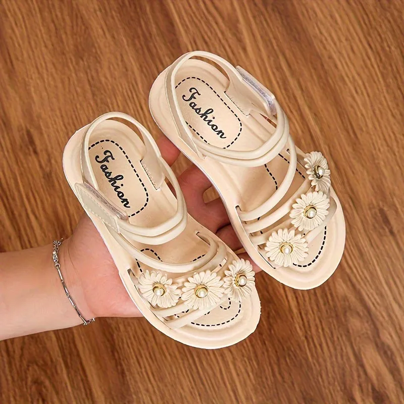 Girls Trendy Sandals For Indoor Outdoor Beach Holiday, FS