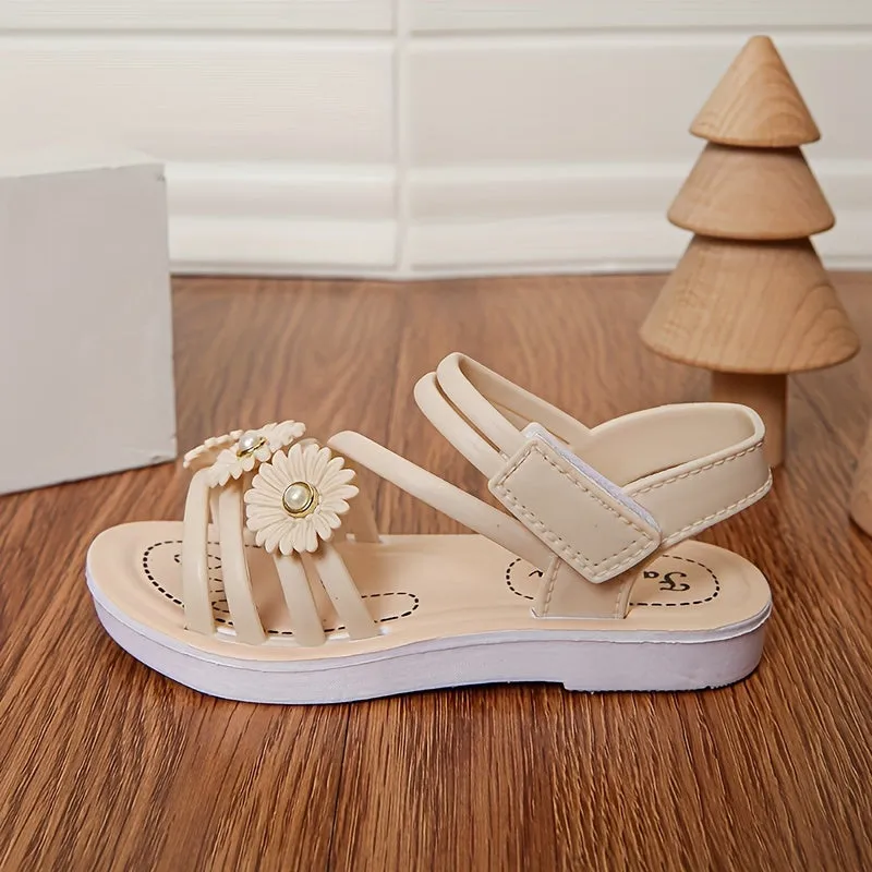 Girls Trendy Sandals For Indoor Outdoor Beach Holiday, FS