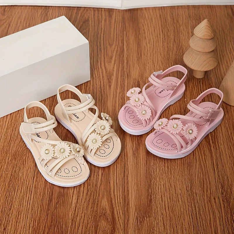 Girls Trendy Sandals For Indoor Outdoor Beach Holiday, FS
