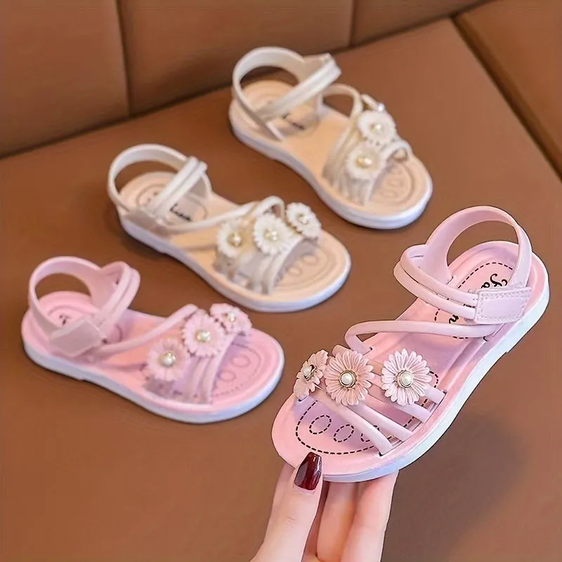 Girls Trendy Sandals For Indoor Outdoor Beach Holiday, FS