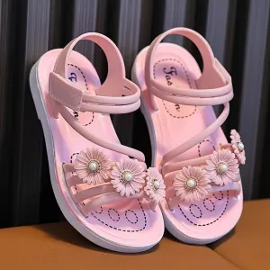 Girls Trendy Sandals For Indoor Outdoor Beach Holiday, FS