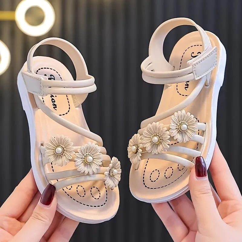 Girls Trendy Sandals For Indoor Outdoor Beach Holiday, FS