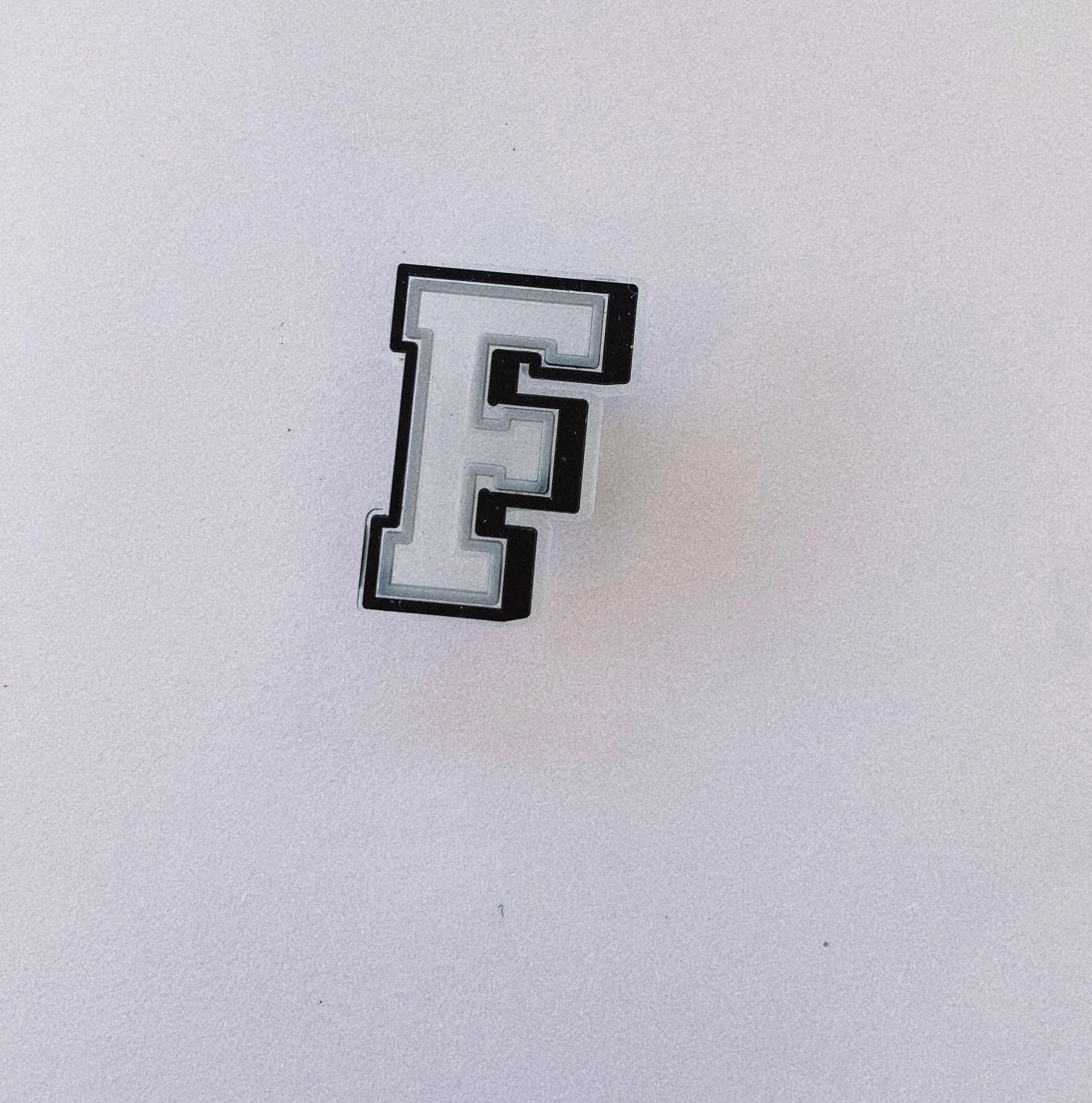 Glow in the Dark Alphabet Croc Charms
