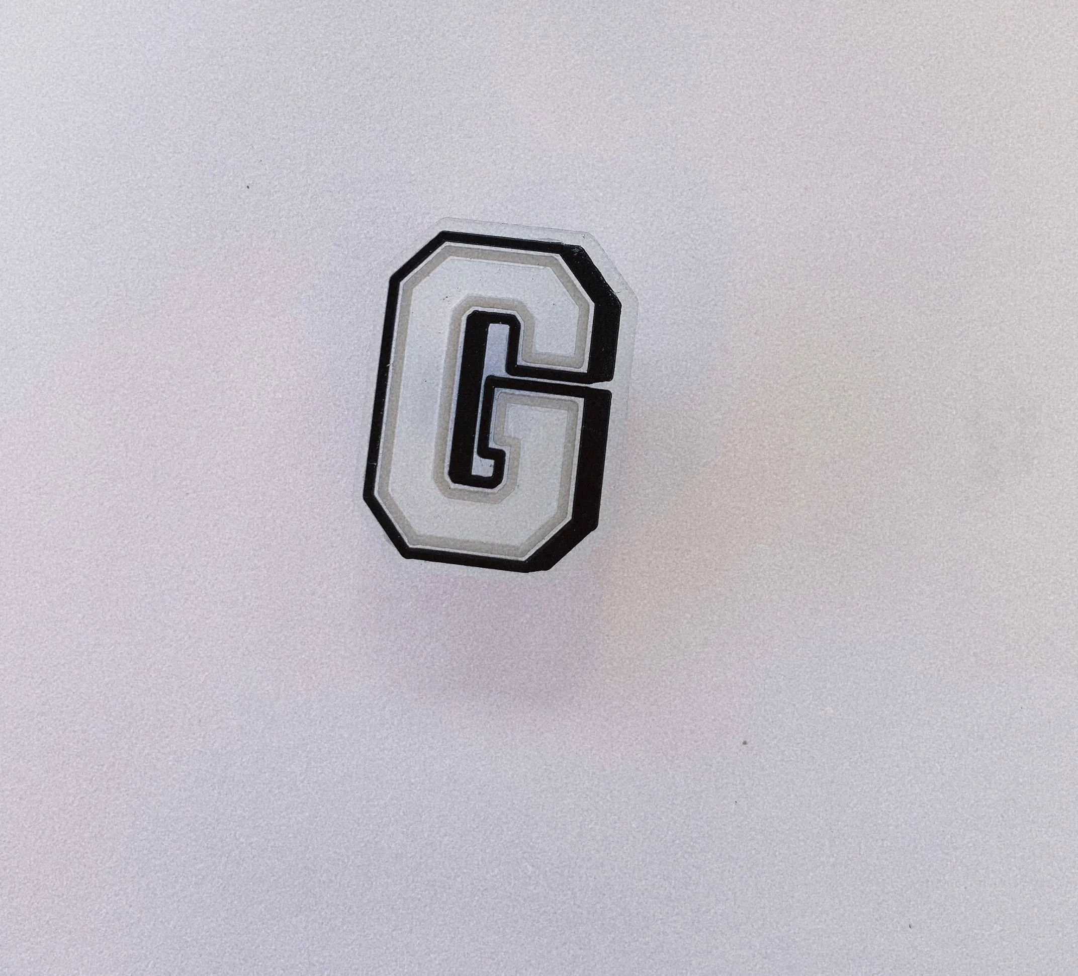 Glow in the Dark Alphabet Croc Charms