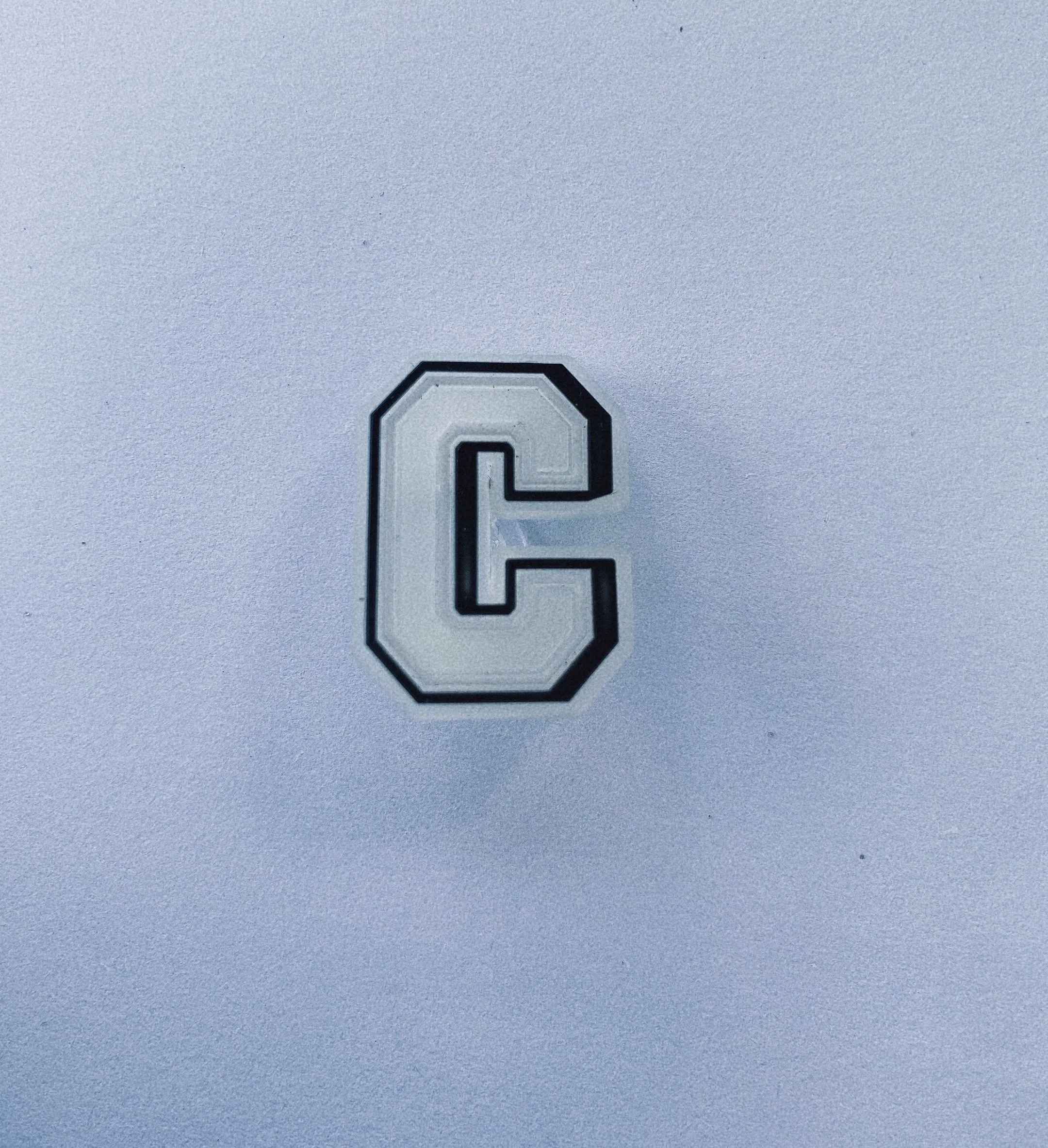 Glow in the Dark Alphabet Croc Charms