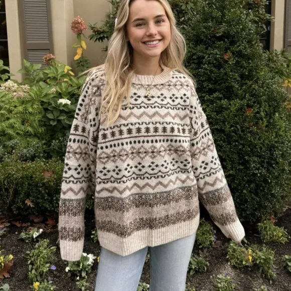 Grey Bandit Cool Vibes Knit Oversized Cozy Sweater