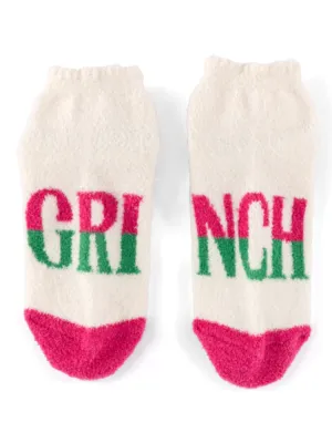 Grinch Home Socks - Ivory
