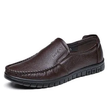 Handmade Genuine Leather Men Flat Shoes