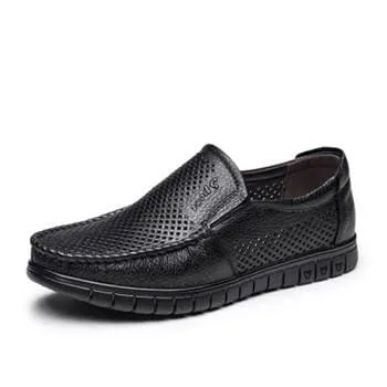 Handmade Genuine Leather Men Flat Shoes
