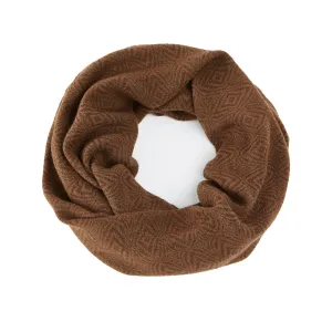 Handwoven Brown Infinity Scarf