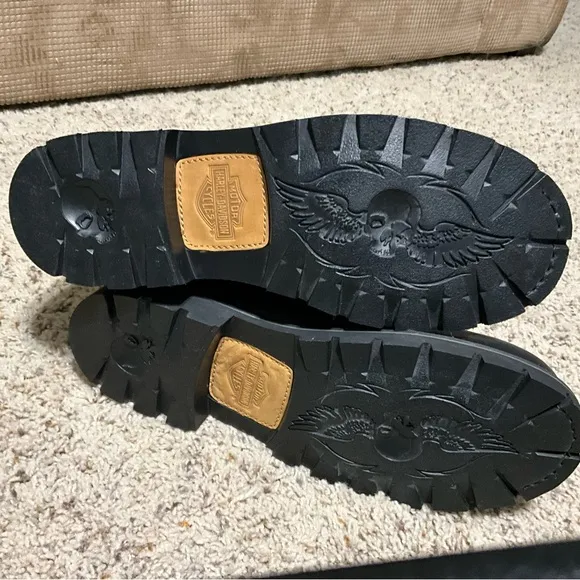 Harley Davidson solid black men’s size 9