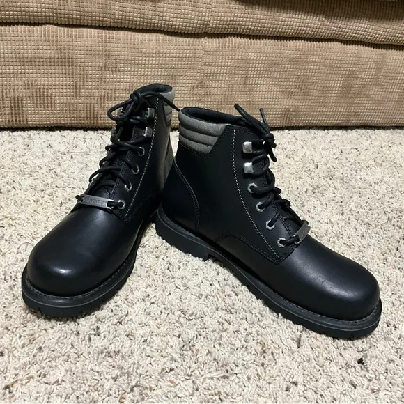 Harley Davidson solid black men’s size 9