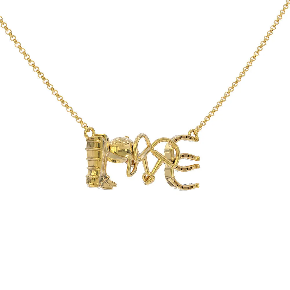 Horse Riding Necklace