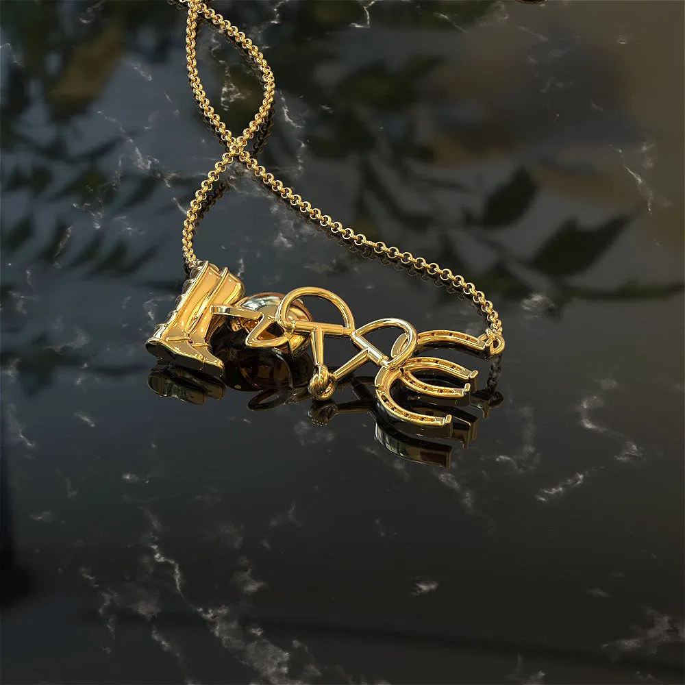 Horse Riding Necklace