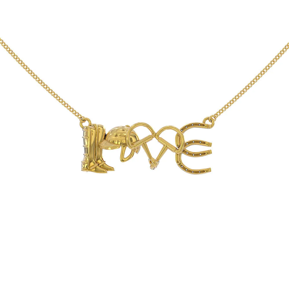 Horse Riding Necklace