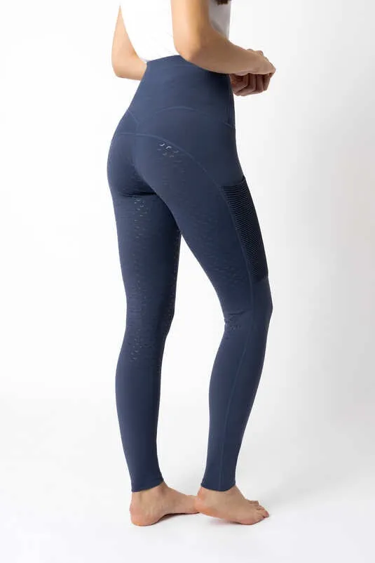 Horze Brina Ladies Full Grip Tights Dark Navy
