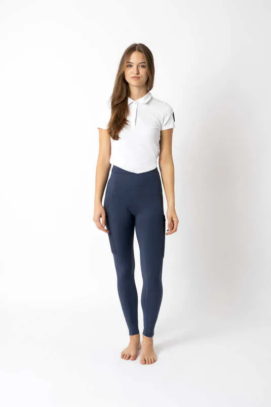Horze Brina Ladies Full Grip Tights Dark Navy