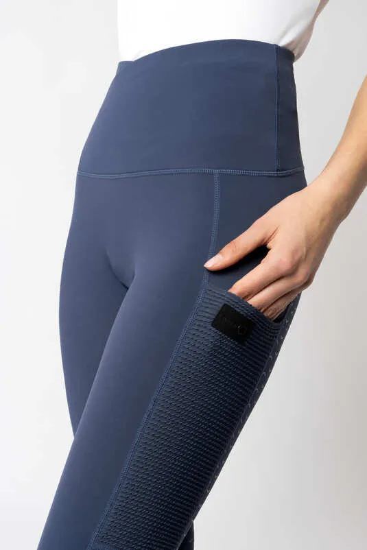 Horze Brina Ladies Full Grip Tights Dark Navy