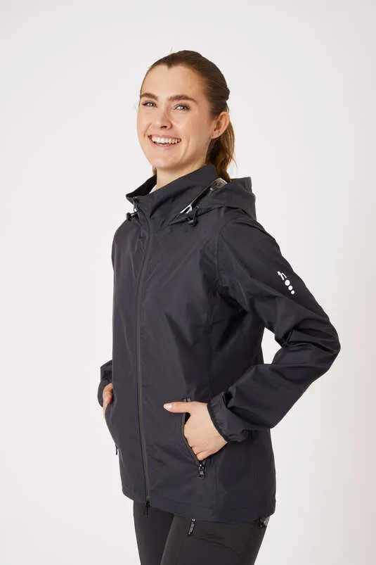 Horze Stella Ladies Rain Jacket Black